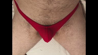 Tight red bulge shake