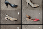 Heeled shoes and open sandals