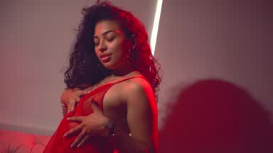 Teasing, sexy strip