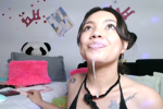 mena spit face