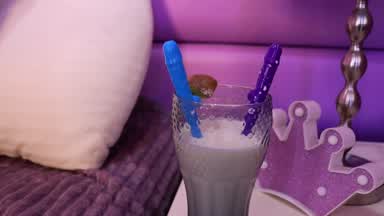 Milk on my body, naked play <3