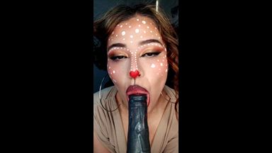 Let your reindeer taste your cock 🎁🖤