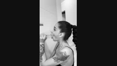Bj in bathroom