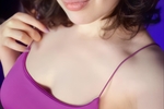 Some ass tease on purple dress