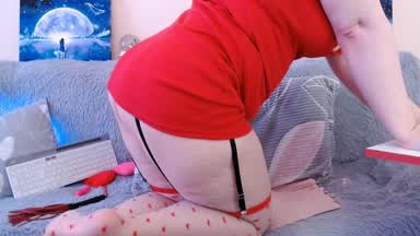 Masturbation with a new toy