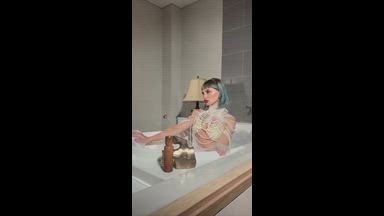 Taking a bath