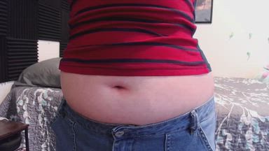 Bellybutton Fetish Tucked/Untucked Shirt Stretch