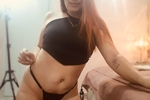 with few clothes!
