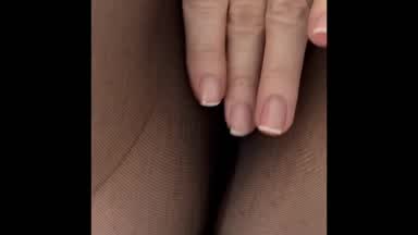 fingering in pantyhose