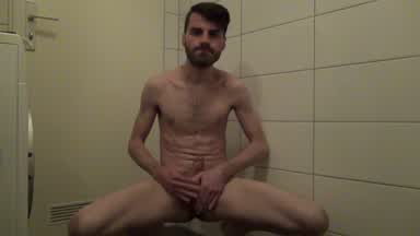 CUMSHOW in bathroom