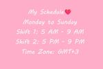 Schedule