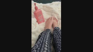 Lotion on my Feet