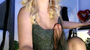 Fuck with Nylon Dildo & Inside