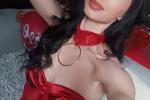 Naughty brunette looking hot