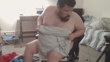 Me changing my clothes and folding clothes..