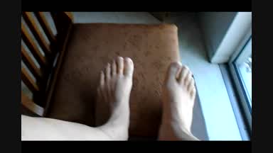 My toes and little cock