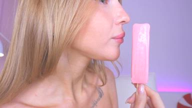 ice cream licking and sucking on my tongue for you