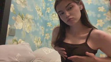 playing with my breasts