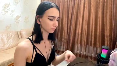Undressing While Giving Myself A Boobies Massage