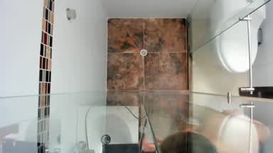Anabel in the shower