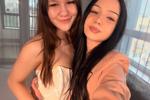 bri(hazel eyes) & pam(blue eyes) — Wedding album