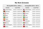 MY SCHEDULE
