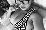 black and white