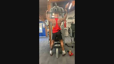 gentleman next door — Back workFlexing