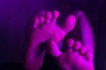 my feet and ass in a thong