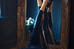 Gorgeous goddess in mirror