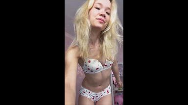 hello kitty lingerie tease