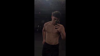 matteo — Flexing in thw gym