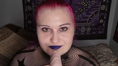 Sexy Blowjob with collar and leash