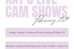 February Live Show Schedule