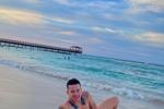 on the beach
