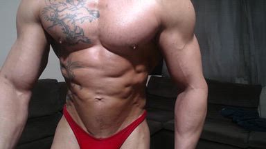 flex oil undies and cum