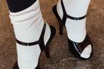 lou's Pleaser in white socks