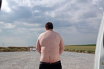 Naked outdoor work
