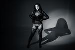 A sensual moment in the dark