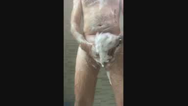 A hot shower in a cold day