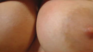 Cum on my breasts in EXTREME close up -  7 minutes