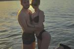 we're on the beach