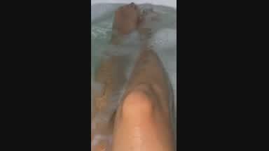 Feet underwater