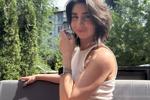 Cutie with a cocktail