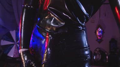 this dick jumped out from under the latex....