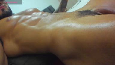 After cum, rub on body