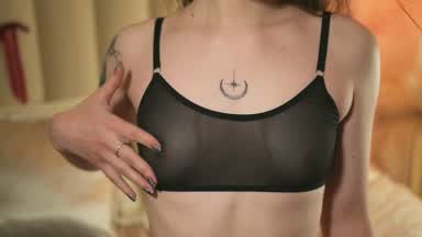 Tantalizing tease in nylon and hot lingerie😏