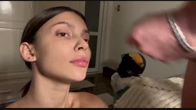 Cum on face