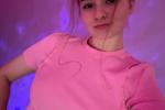 Just me under the pink lights 🎀