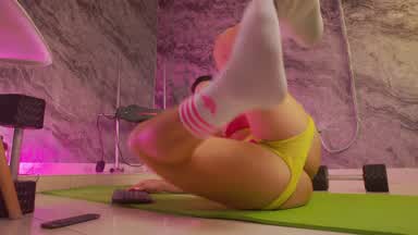 stretching my muscles-